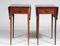 PAIR OF GEORGIAN STYLE MAHOGANY DROP LEAF TABLES