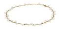 A 14 Karat Yellow Gold and Cultured Pearl Necklace