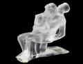 LALIQUE CRYSTAL EMBRACING COUPLE
