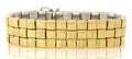 An 18 Karat Yellow and White Gold Bracelet