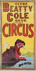 POSTER CIRCUS CLYDE BEATTYCOLE BROS