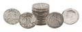 A Collection of Twenty US Silver Half Dollars