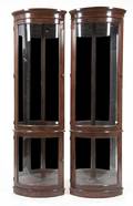 A Pair of Mahogany Corner Cabinets