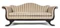 An American Classical Camelback Settee