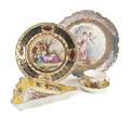 A Collection of Five Continental Porcelain Articles