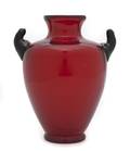 An Italian Red Glass Vase
