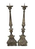 A Pair of Brass Pricket Sticks