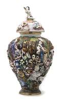 A Capodimonte Porcelain Urn
