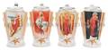 A Set of Four Limited Edition Marilyn Monroe Steins