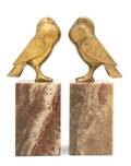 A Pair of Gilt Bronze Bookends GH Laurent