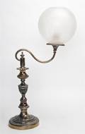 An English Silverplate Piano Lamp