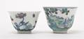 Two Chinese Porcelain Wine Cups