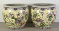 A Pair of Chinese Porcelain Fish Bowls