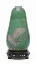A Japanese Silver Overlay Ceramic Vase