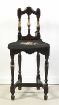 A Painted and Parcel Gilt Hall Chair