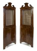 A Pair of Continental Corner Cabinets