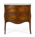 An Italian Marquetry Wood Commode