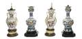 A Pair of French Porcelain Table Lamps