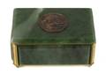 A Continental Spinach Jade Box