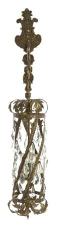A Continental Gilt Metal Lantern