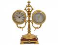 TIFFANY  CO GILT BRONZE CLOCKBAROMETER