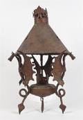 A Renaissance Revival Iron and Tin Lantern