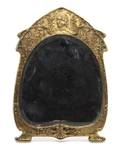 An American Bronze Art Nouveau Table Mirror