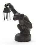A Bronzed Chimpanzee Lamp