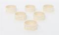 A Set of Six Ivory Napkin Rings