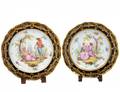 PAIR OF MEISSEN PORCELAIN CABINET PLATES