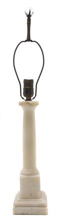 An Alabaster Table Lamp