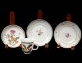 GROUP OF FOUR LOWESTOFT PORCELAIN ARTICLES