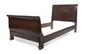 A Pair of American Twin Mahogany Sleigh Beds