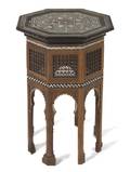 A Middle Eastern MotherofPearl Inlaid Occasional Table