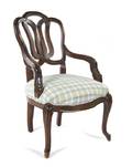 A Continental Open Armchair