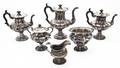An English Silverplate Tea Set James Dixon  Sons