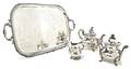 An Assembled Silverplate Tea Service