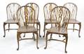 A Set of Six Yoke Back Windsor Chairs