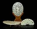 A Group of Three Jade and Hardstone Plaques