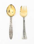 A Set of Russian Sterling Silver Forks and Spoons