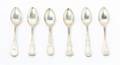 A Cased Set of American Silver Demitasse Spoons Tiffany  Co