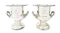 A Pair of English Silverplate Wine Buckets