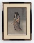 A Japanese Woodblock Print of a Kabuki Actor