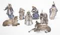 A Lladro Porcelain Partial Nativity Set
