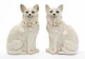 A Pair of Staffordshire Cats