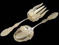 STERLING SILVER SALAD FORK AND SPOON