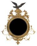 An American Federal Style Giltwood Bullseye Mirror