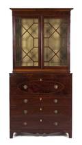An American Mahogany Secretary Bookcase