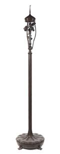 A Tiffany Studios Bronze Senior Floor Lamp Base