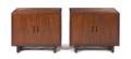 A Pair of American Mahogany Side Cabinets Frank Lloyd Wright for Heritage Henredon